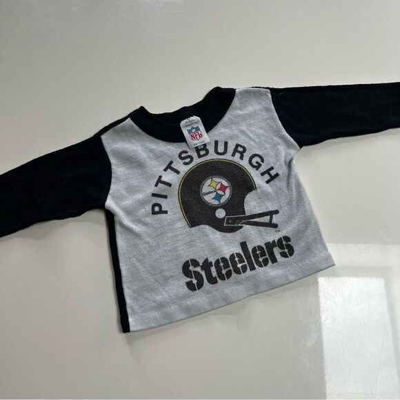 Vintage 1990s Retro Pittsburgh Steelers Baby Sweatshirt - Picture 2 of 7